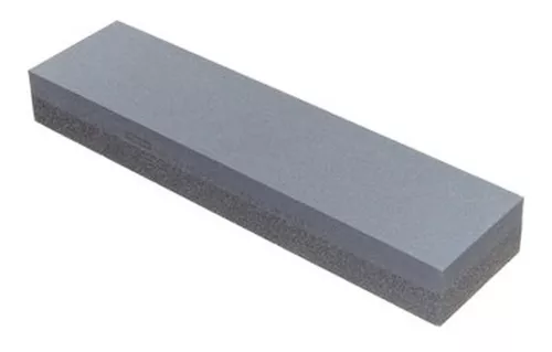 Piedra Afilar Cuchillo Doble Grano Fino Grueso 20x5x3cm Sor