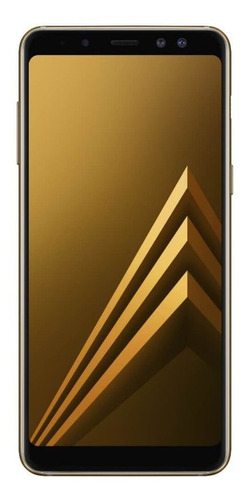 Celular Samsung Galaxy A8 Dourado Dual Chip 64gb Tela De