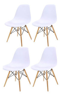 Kit 4 Sillas Charles Eames Madera - Eiffel