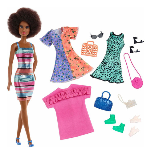 Barbie Muñeca Y Accesorios De Fiesta De Moda