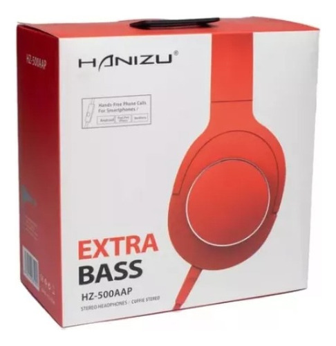 Auricular Con Mic Desmontable Extra Bass Celular Pc Hz500ap 