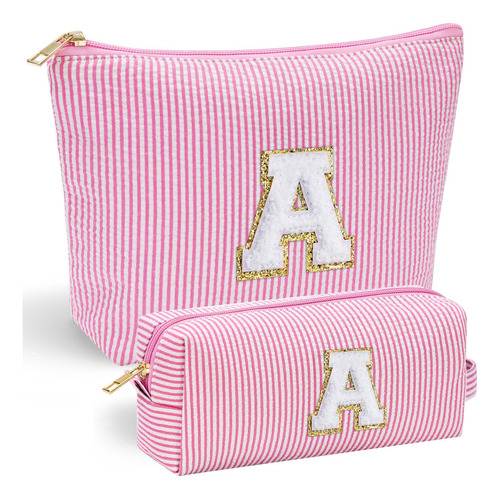 Bolsas De Maquillaje Yoolife 2 Unidades Inicial A Rosado Color Nombre Del Diseño