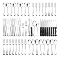 Comprar Set 48 Piezas Cubiertos Cuchillería Acero Inoxidable