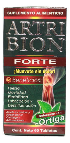 Artri Bion Forte Reforzado Con Ortiga Regenera 2pzas Sabor Sin Sabor