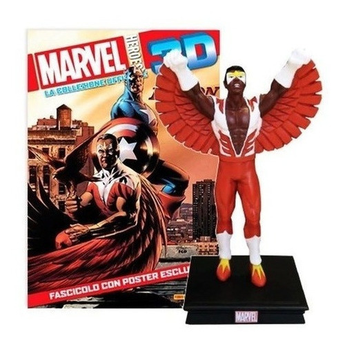 Figura Marvel Heroes 3d  26 2017 Falcon - Autores V, De Es, Vários. Editorial Salvat En Español