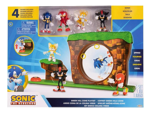 Set De Juego Sonic The Hedgehog - Zona De La Colina Verde