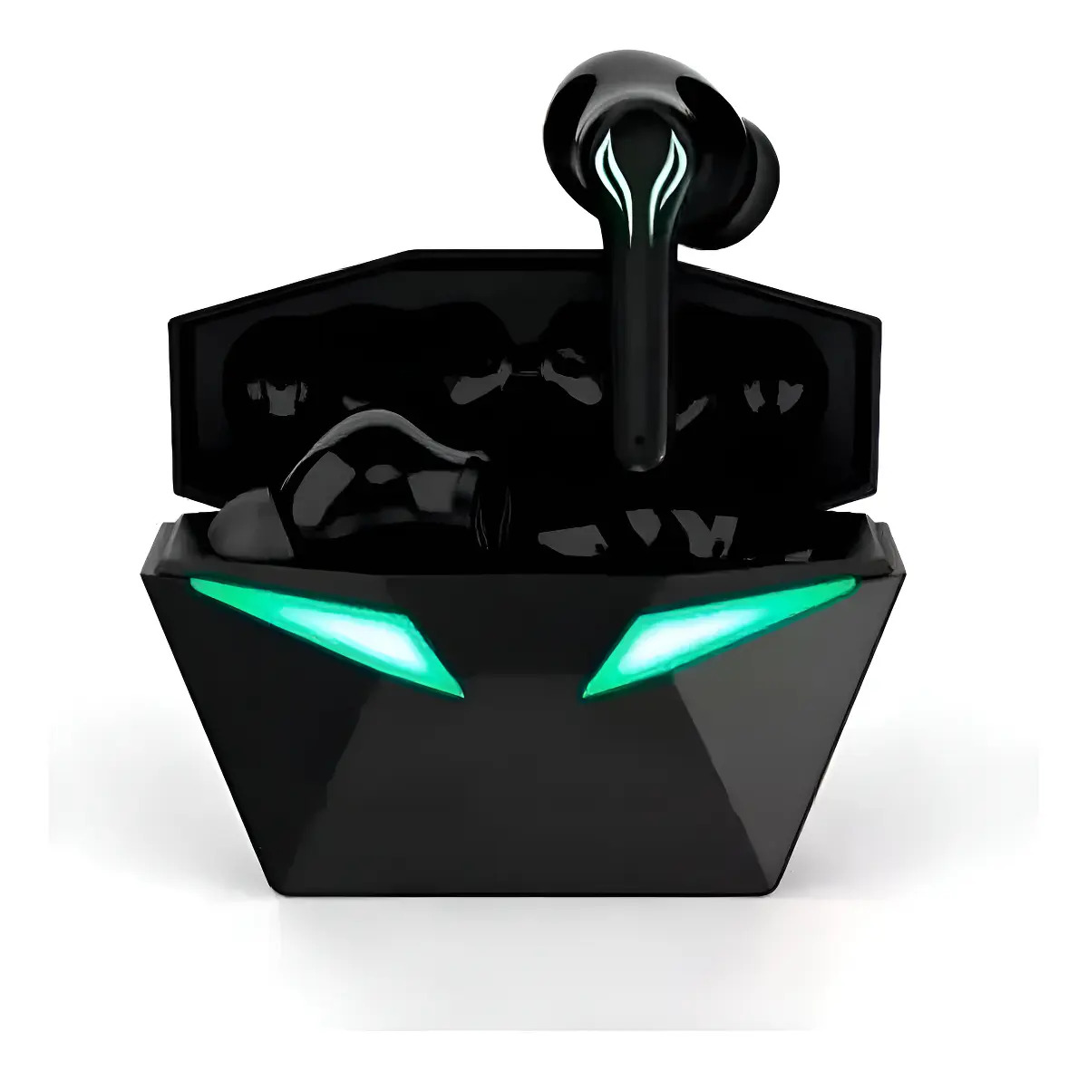 Fone de Ouvido Gamer H'maston RS30 Sem Fio Bluetooth 5.3 LED Preto