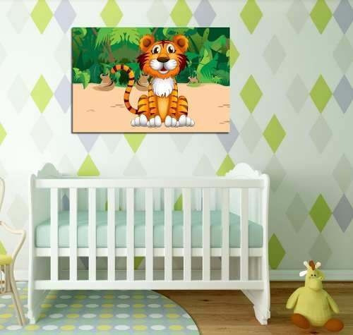 Vinilo Decorativo 30x45cm Tigre Cartoon Dibujito