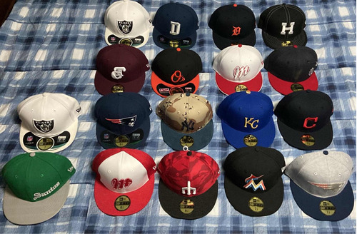 19 Gorras New Era Rectas Y 2 Playeras L