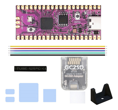 Kit De Placa Raspberry Picoboot+lector De Tarjetas Gc2sd Rp2