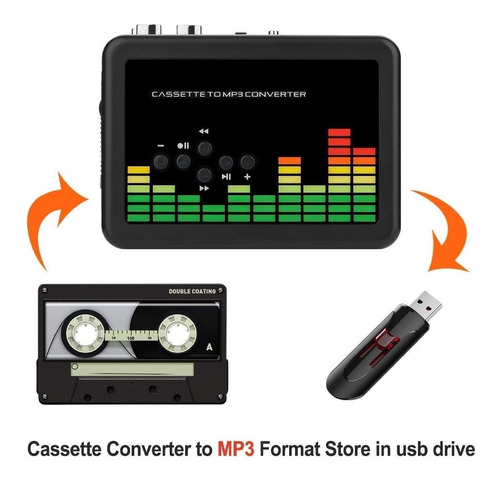 Convertidor De Cassette Walkman A Usb Formato Mp3