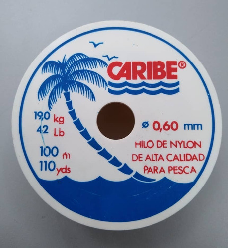 Linea Para Pescar Caribe 100mts 0.60mm 19.0kg