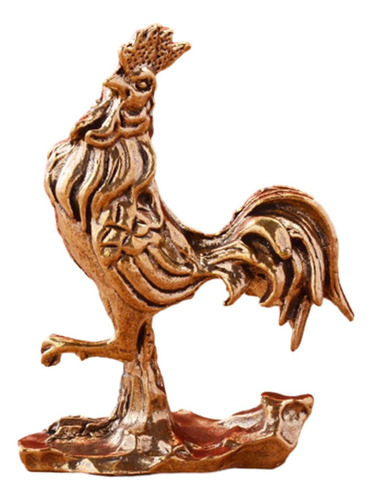 Estatuilla En Miniatura De Estatua De Gallo De Latón,