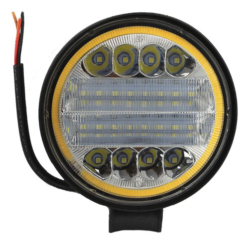 Neblinero Led Borde Ambar 10-30v Auto Redondo 72w Unidad