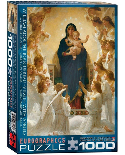 Puzzle 1000 Piezas Virgin With Angels - Eurographics