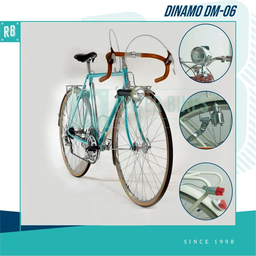 Imagen 5 de 10 de Set De Dinamo Eastman Cromado Metal Alta/baja - Racer Bikes