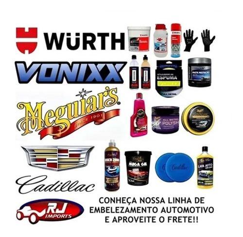 Imagem 4 de 6 de Cera De Carnaúba Cleaner Wax Cadillac Gold 300g Alto Brilho