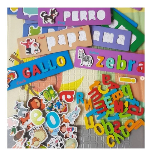 Juego Educativo Formando Palabras Encaje Para Niños Pairin