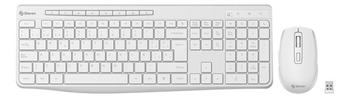 Teclado Y Mouse Inalámbricos Color Blanco