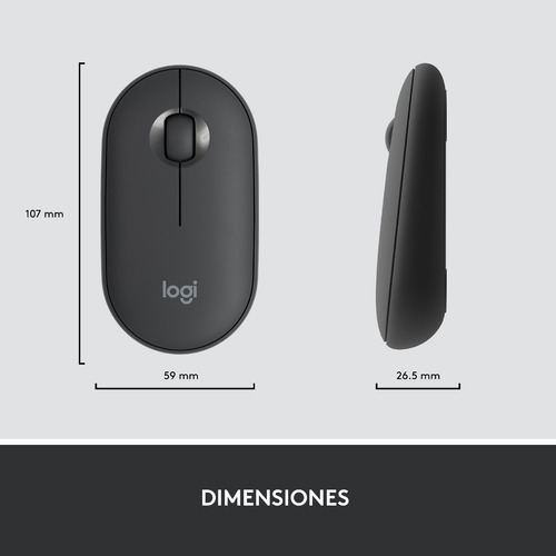 Kit Teclado Y Mouse Inalambrico Logitech Mk470 Grafito Negro