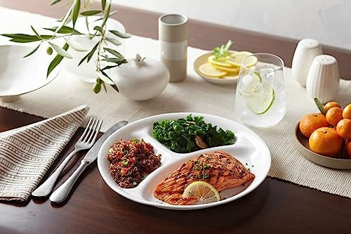 Vajilla De Cocina Plato Dividido Corelle, Color Blanco Escar
