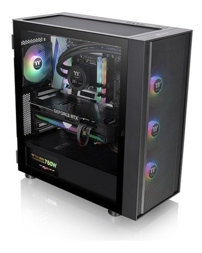 Gabinete Gamer Thermaltake H570 Tg Argb Black