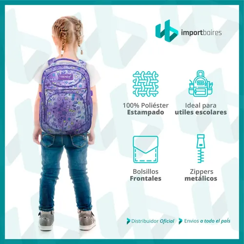 Mochilas Escolares Para Nenas Primaria Colegio + Cartuchera