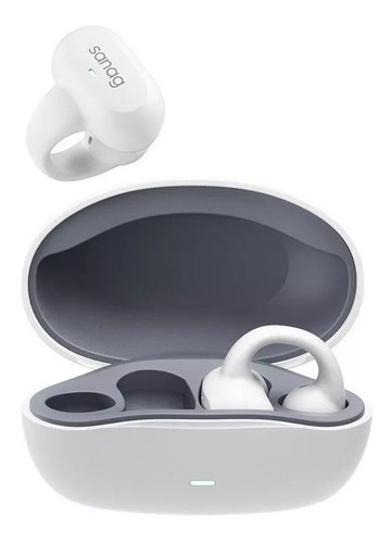 Audifonos Auriculares De Conducción Ósea Sanag Z50s Pro Color Blanco