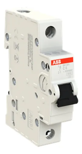Breaker Abb Riel Sh200 1p 6 A10ka 120vac-1f Vmax:253vac