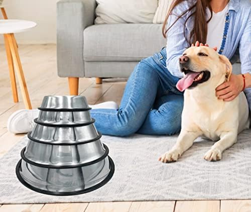 Juego 2 Cuencos Para Perros Acero Inoxidable