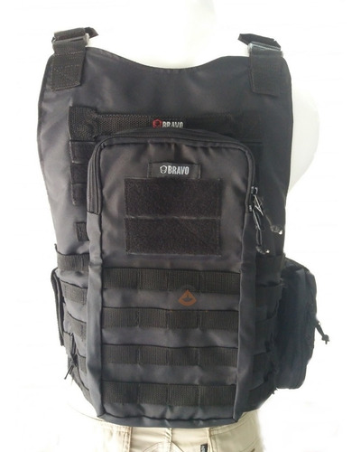 Capa Colete Bravo Militar Modular Molle Completa Acessórios