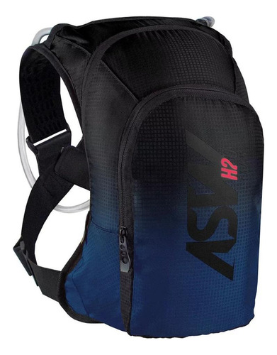 Mochila Bolsa De Hidratação Asw Tank 3 Litros Motocross Bike Cor Azul/preto