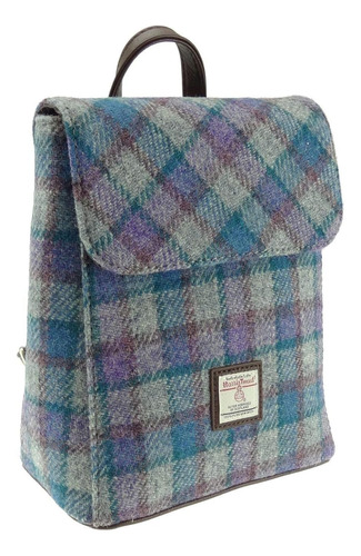 Glen Genuine Scottish Harris Tweed Mini Tummel Tartán Gris