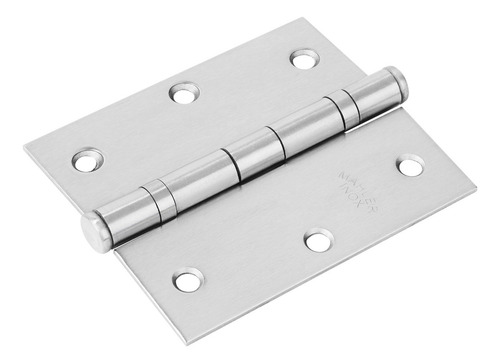 Dobradiças Para Móveis Com Anel 85mm 3.1/2x3 Inox Acetina
