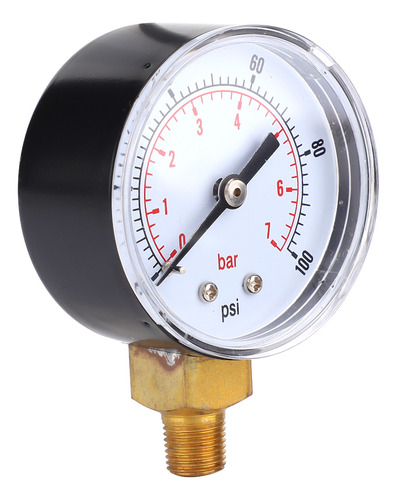 Manómetro De Presión De Agua De 0-100 Psi, 0-7 Bar, 50 Mm, E