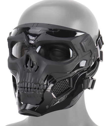 Máscara De Máscara De Cara Completa Con Protección Negro