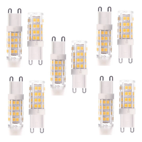 Kit 10 Lâmpadas Led G9 Bipino 3.5w Branco Frio Lustres 110v Cor da luz Branco-quente