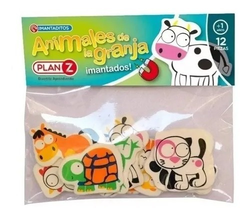 Imagen 3 de 7 de Figuras Animales De La Granja Imantados Didácticos Plan Z