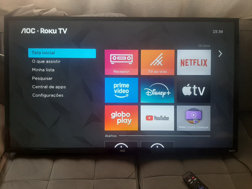 Smart Tv 43'' Led Full Hd Roku Wifi Hdmi 43s5195 Aoc Bivolt (Usado)