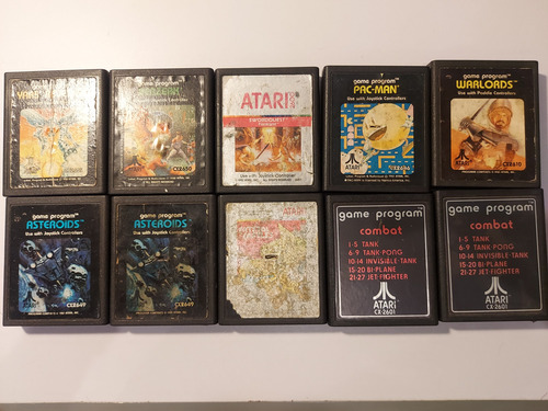 Atari 2600 Jr + 10 Juegos + Eliminador Negro (Usado)