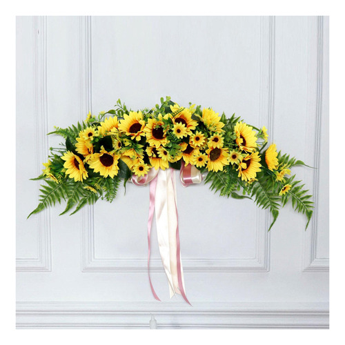 Guirnalda Floral De Botín De Girasol Artificial Hecha A