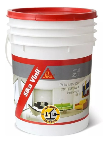 Sika Vinil Super Lavable 20 Lts - Ferreteria Chaplin