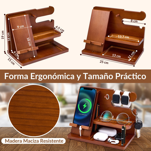 Organizador Buro Regalo Hombre Cartera Celular Reloj Llaves