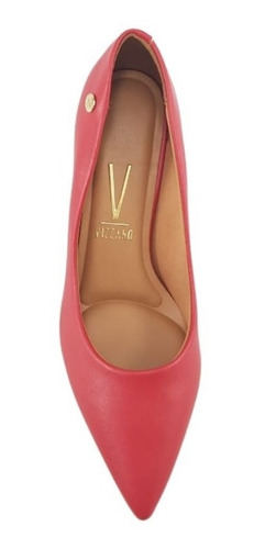 Imagem 4 de 5 de Scarpin Bico Fino Salto Baixo Onca Preto Nude Bege 1122.628