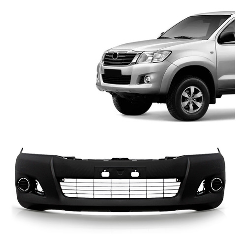 Parachoque Dianteiro Hilux 2012 2013 14 15 Com Furo Moldura