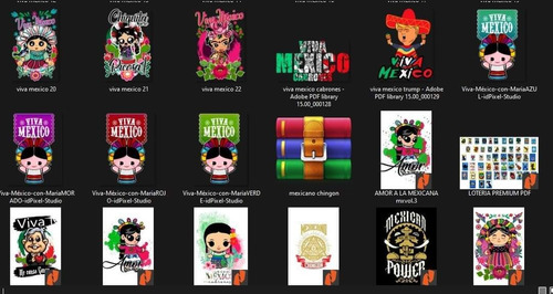 Vectores Mexicanos Dtf Sublimación Etc Editables