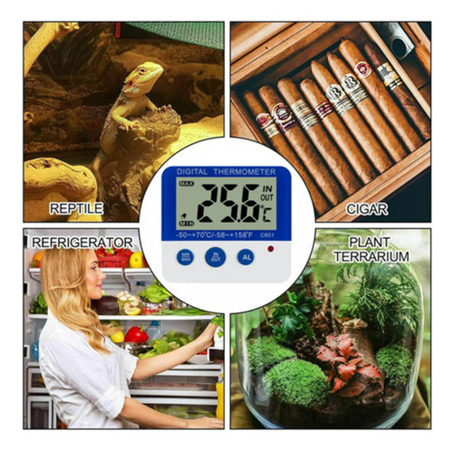 Termómetro Digital Para Refrigerador-congelador Con Alarmas