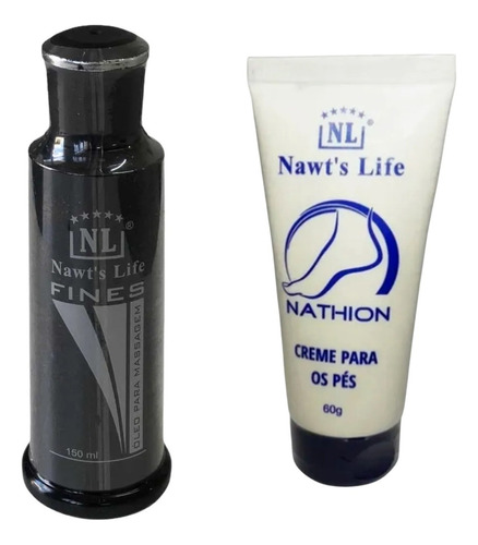  Óleo Fines 150ml E Creme Para Os Pés Nathion Nawts Life