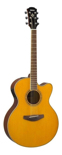 Guitarra Electroacústica Yamaha CPX600 para diestros vintage tint brillante