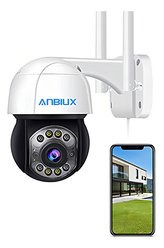 Camara De Seguridad Para Exteriores, Anbiux 3mp Wifi Camar
